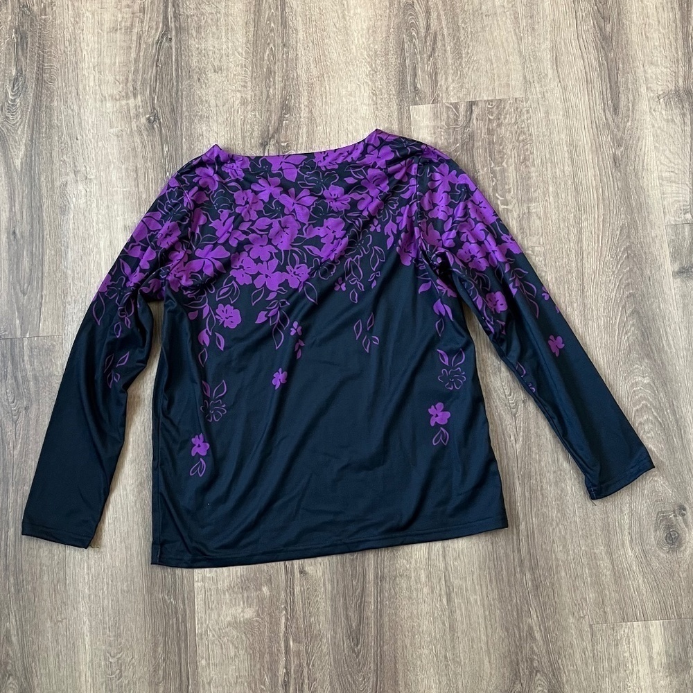 3 Top Bundle Purple and B&W Size L - Picture 16 of 16